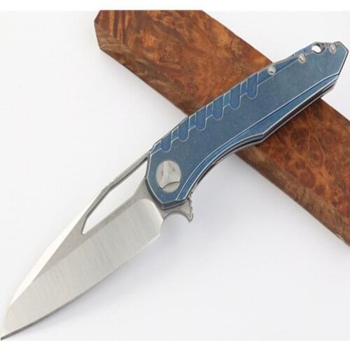 Mict Custom Sigil Magic Rune D2 Blade All Steel Pocket Folding Knife Tactical Rescue Hunting Fishing EDC Survival Tool Knives