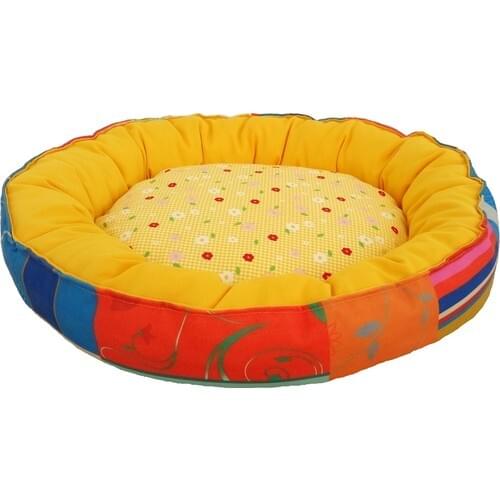 Stylie Handmade Cat and Small Breed Dog Bed Yellow