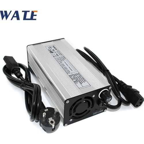54.6V 7A Charger 13S 48V E-Bike Li-ion Battery Smart Charger Lipo/LiMn2O4/LiCoO2 battery Charger With Fan Aluminum Case