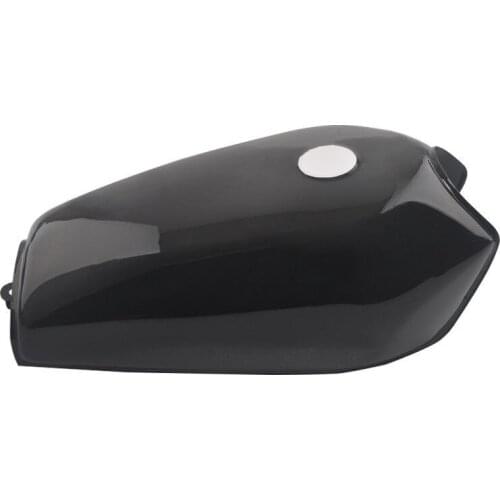 Universal Bright Black 9L Gallon Motorcycle Cafe Racer Retro Fuel Gas Tank w/Tap+Key+Cap Switch For Honda CG125 CG125S CG250 New