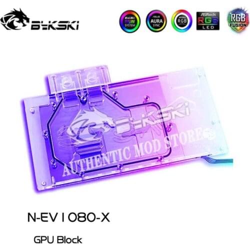 Bykski N-EV1080-X Full Coverage GPU Water Block For VGA EVGA GTX1080 GTX1070 Graphics Card Heatsink