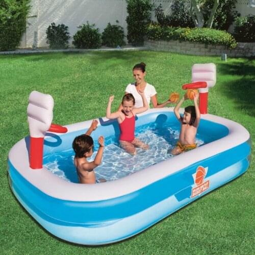 High Quality Genuine 54122 High-quality Portable PVC Basketball Entertainment Inflatable Swimming Pool Baby Outdoor Bath Pool
