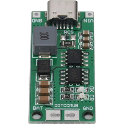 Solar External Battery Charger Step Up Boost Li-ion Battery Charger Module Battery Charger Board DDTCCRUB 3S-2A Portable