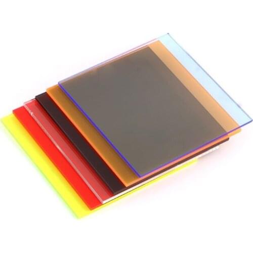 1Pc Plexiglass Board Colored Acrylic Sheet 8*8cm DIY Toy Accessories Model Making