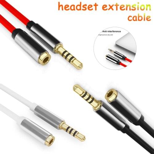 2021 New Jack 3.5 Mm Audio Extension Cable For Huawei P20 Lite Stereo 3.5mm Jack Aux Cable For Headphones Xiaomi Redmi 5 Plus PC
