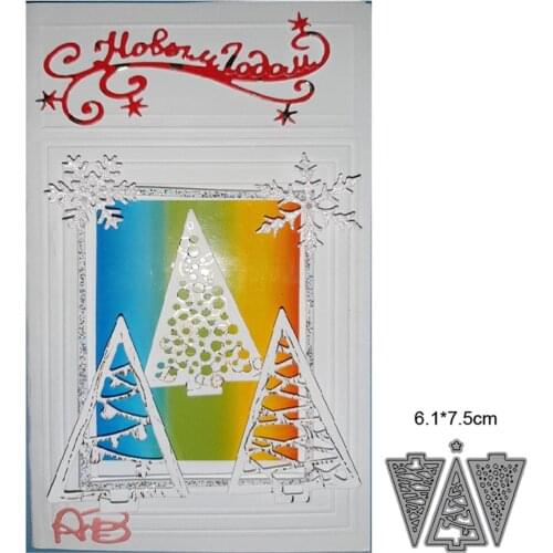 3pcs/set Christmas tree Party Easter metal cutting diy photo album scrapbook card making embossing template decoration mold