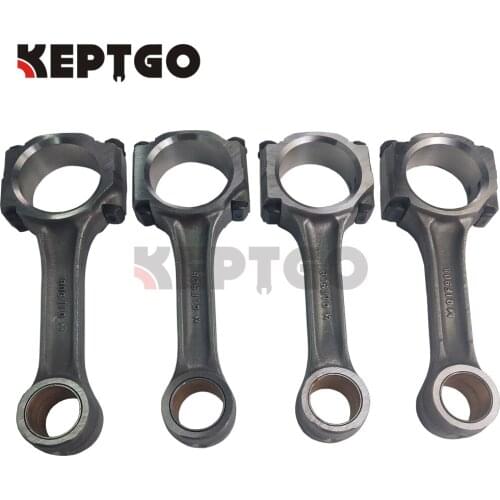 4pcs Engine Connect Rod for Isuzu 4JB1 Pickup Bobcat Skidloader Excavator