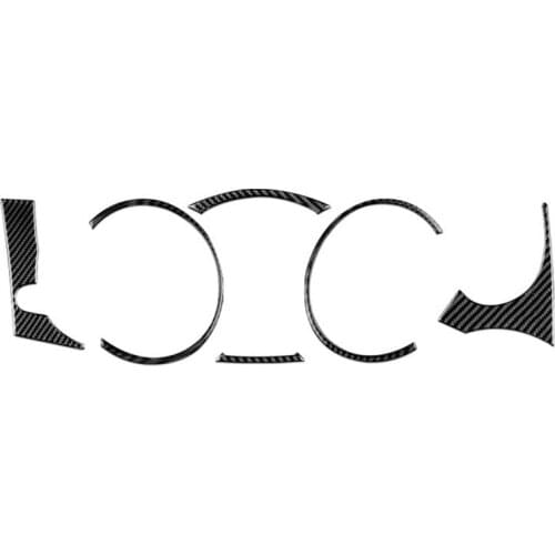 Carbon Fiber Car Speedometer Frame Sticker Interior Trim Cover Decal for Mitsubishi Lancer EVO 2008-2015 Accessories