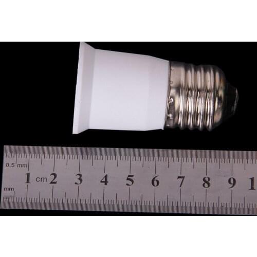 White E27 to E27 Base Socket Adapter Converter Holder Connect Lamp Bulbs