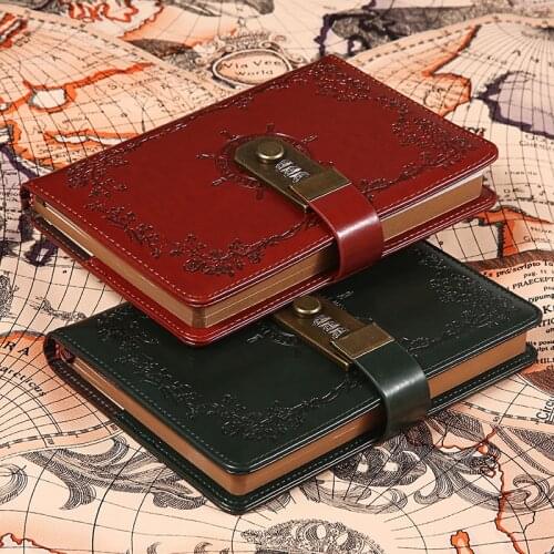 Kawaii B6 Notebook Creative 2021 Planner Organizer Vintage Password Lock Note Book Personal Office Travel Journal Diary Handbook