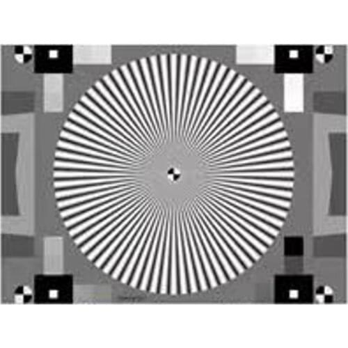 Charttu ISO12233 Sine Siemens Star Test Chart Checker Camera Webcam Resolution 334*271mm Used for Resolution Evaluation