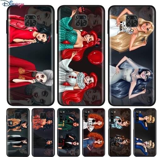 Black Silicone Cover Princesses Halloween For Xiaomi Redmi Note 10 10S 9 9S Pro Max 9T 8T 8 7 6 5 Pro 5A Phone Case