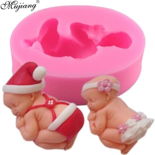 Sleep Baby Handmade Soap Mold Candy Chocolate Gumpaste Molds Fondant Cake Decorating Tools Cookie Baking Clay Candle Mould