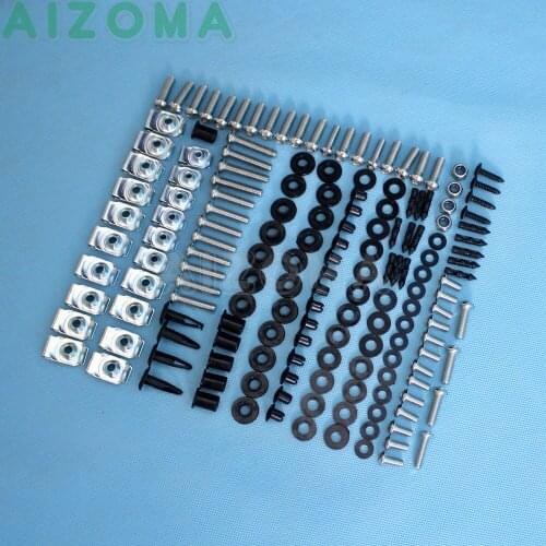 For Yamaha YZF R1 YZF-R1 2004-2005 2006 Motorcycle Complete Bodywork Fairing 147 Pieces Bolt & Screw & Nuts Fastener Install Kit