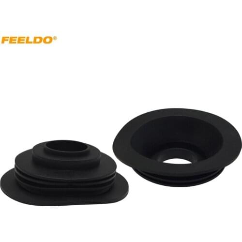 FEELDO 2Pcs Waterproof Universal Car HID LED Headlight 33mm/70mm Dustproof Cover Rubber Sealing Cap Headlamp Covers