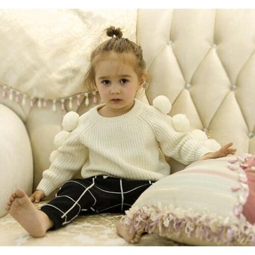 Hot autumn and winter childrens sweater hooded Baby Girl jacket European childrens cotton knit cardigan
