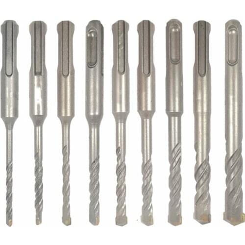 9Pcs Electric Hammer SDS Plus Drill Bits Set 110mm Concrete Wall Brick Block Masonry Hole Saw Drilling