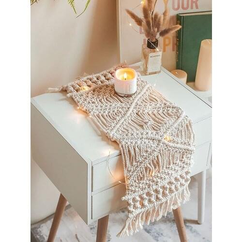 Woven Table Mat Placemat Non-slip Handmade Tableware Runner Coaster Insulation Pad Resistant Home Decoration Kitchen Tool 2021