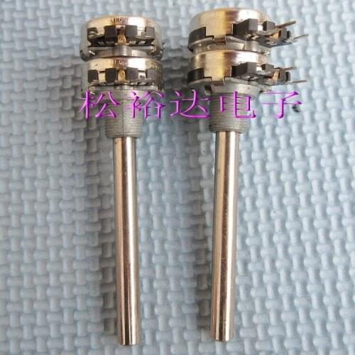 Original new 100% double 1M 1 trillion import Spain import potentiometer shaft length 60mm*6mm hole 10mm (SWITCH)