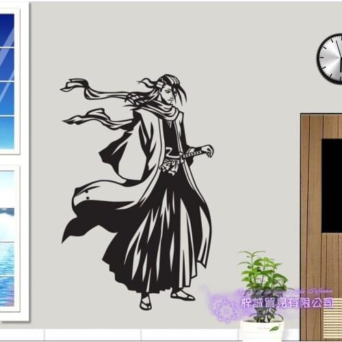 BLEACH Kuchiki Byakuya Car Decal Wall Sticker Cartoon Fans Vinyl Wall Stickers Car Decal Decor Home Decorative