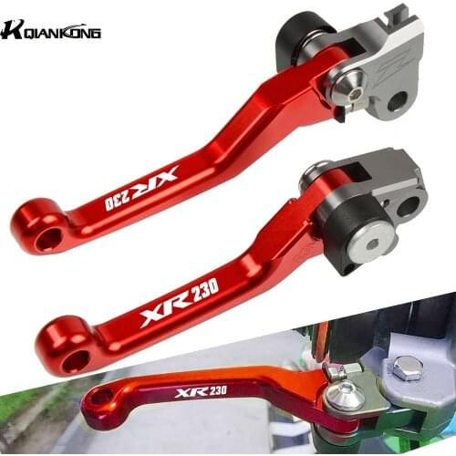 For Honda XR230 XR250 XR400 MOTARD XR 230 250 400 Motorcycle Pivot Brake Clutch Levers Dirt Pit Bike Adjustable Folding Levers