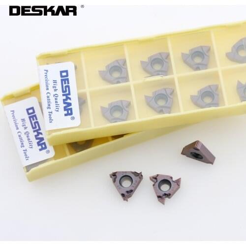 DESKAR Original 16ERM AG55 AG60 16IRM AG55 AG60 LF6018 CNC Turning Tools Threading Carbide Inserts Lathe Cutter Cutting