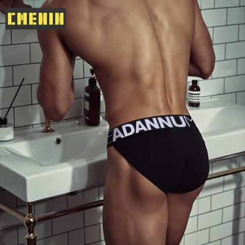 Ins Style Cotton Gay Panties Jockstrap Mens Briefs Quick Dry Innerwear Sexy Man Underwear Brief Men Underpants Bikini AD7121