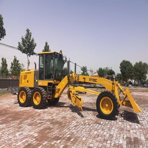 SY130C High Efficiency Road Construction Machine Small Motor Mini Grader