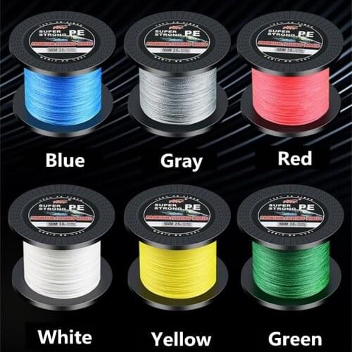 500m Japan Fishing line PE 4-strand Braided Powerful drag jig feeder Carp Lure Braid string Weave Strong tresse peche material