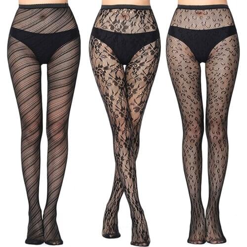 2021 Women Pantyhose Tights Black Sexy Mesh Tights For Girls Mesh Lingerie Fishnet Hosiery Club Party Female Fishnet Stockings