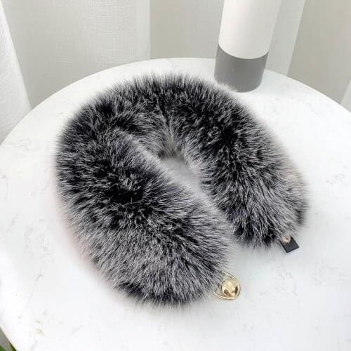 Womens Fox Like Fur Collar Scarf Thickened Warm Fur Fur Double Button Collar For Women In Autumn And Winter Fur Collar Shawl