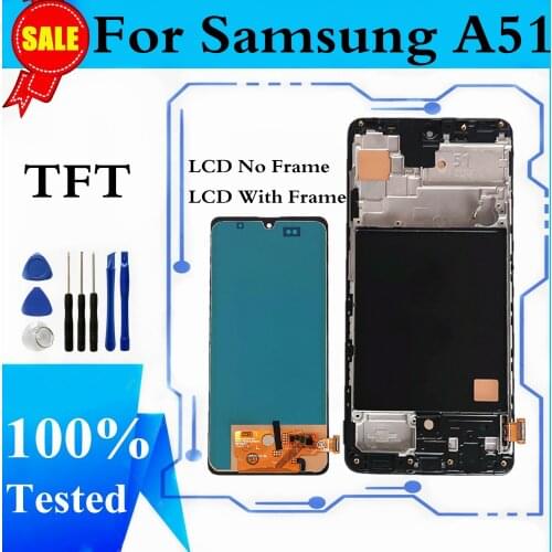 TFT Incell LCD For Samsung Galaxy A51 A515 LCD Display Touch Screen Digitizer Assembly For Samsung A51 SM-A515F Display Replace