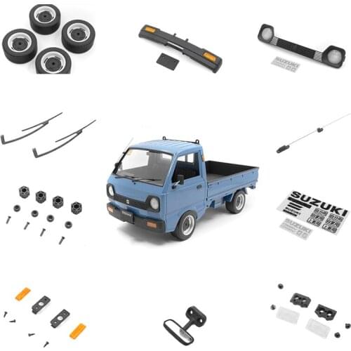 1:10 Rc Drift Car WPL D12 On Road Model Truck Upgrade Parts Modification Accessories DIY Wiper Lights Lamp Tire Stickers Bumper