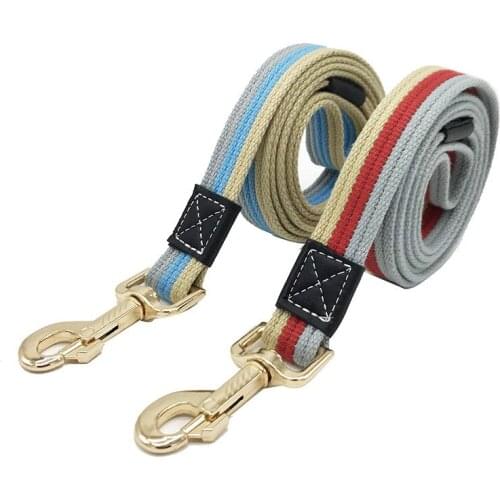 15PCS / LOT Dog Leash Canvas Leash Extended And Thickened Professional Dog Training Leash Pet Accessories