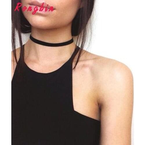 2017 Punk Gothic Black Lace Velvet Choker Necklace tattoo choker Necklaces For Women Chocker collares mujer Collier Femme Bijoux