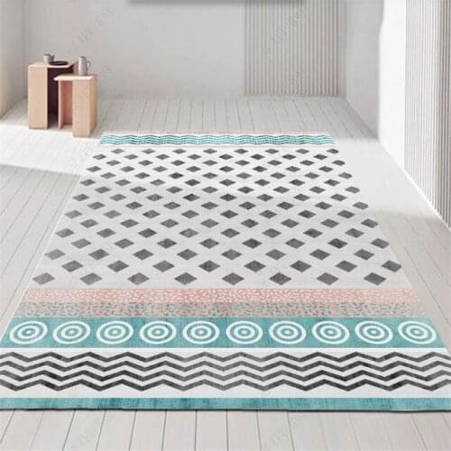 2021 New Nordic Style Image Print Blankets Modern Home Living Room Bedroom Carpet Large Area Carpet Non-slip Bedside Floor Mats