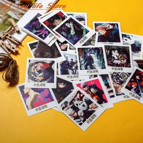40pcs/set Anime Jujutsu Kaisen LOMO Cards HD photo cards for fans Gift New arrivals With 5 clip and 1 Rope