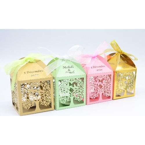 5cm small size indian style laser cut custom wedding favours mehndi boxes