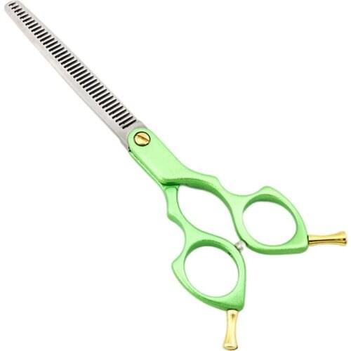 6.5 Inch High Grade Stainless Steel VG10 Aviation Aluminum Handed Salon Haircut Hair Cutting Dog Pet Grooming Thinning Scissors