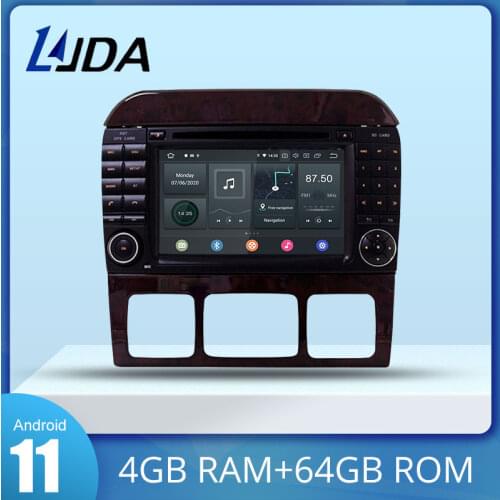 LJDA Android 10 Car DVD Player For Mercedes Benz S Class W215 W220 S320 S400 S420 S430 S280 S350 GP Stereo 2Din Radio Multimedia