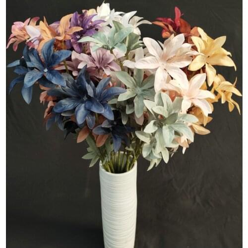 67cm Long-Branch Tiger Orchid Artificial Flower Home Hotel Decoration Fake Flower Wedding Photo Props