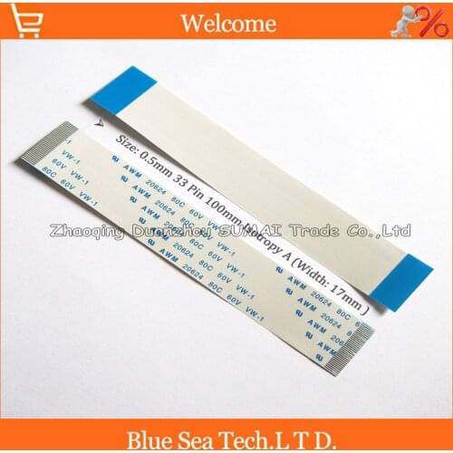 33Pin FFC/FPC Flexible Flat Cable 0.5mm pitch 33 pin 100mm Isotropy A or Anisotropy B cable,AWM 20624 80C 60V VW-1