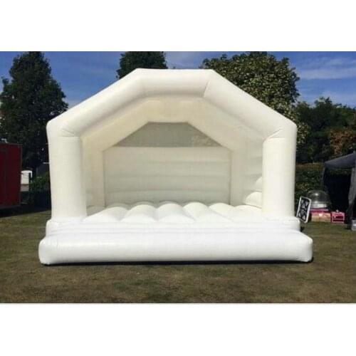 Hot sale inflatable wedding bouncy castle and Safety White Wedding Inflatable Jumping Bouncer House For Couples