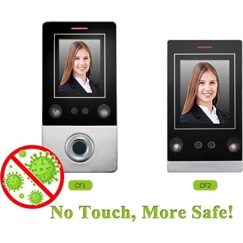 Face recognition smart lock access control door opener with fingerprint sensor