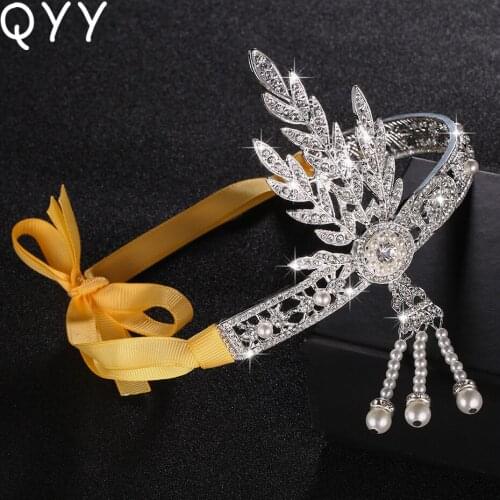 Classic Crystals Pearls Wedding Headpieces Bridal Tiaras and Crowns for Party Hairdo