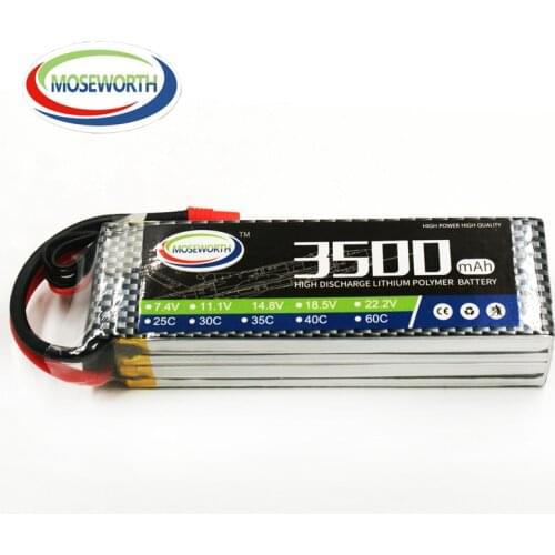 MOSEWORTH 4S 14.8V 3500mAh 40C RC LiPo Battery For RC Airplane Drone Car Tank Boat Batteries RC Toys LiPo 4S 3.5Ah Free Shipping