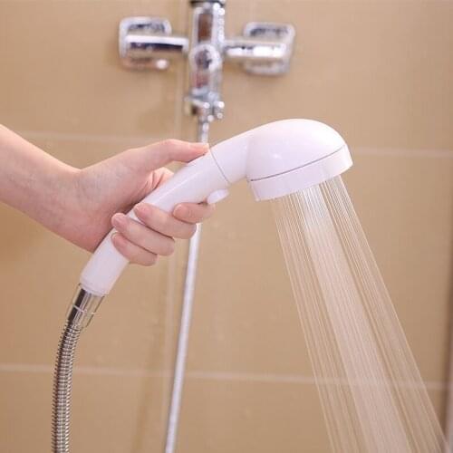 Pressurized Water Heater Household Bath One-button Water Stop Handheld Adjustable Water-saving Rain Shower Head Nozzle H8131