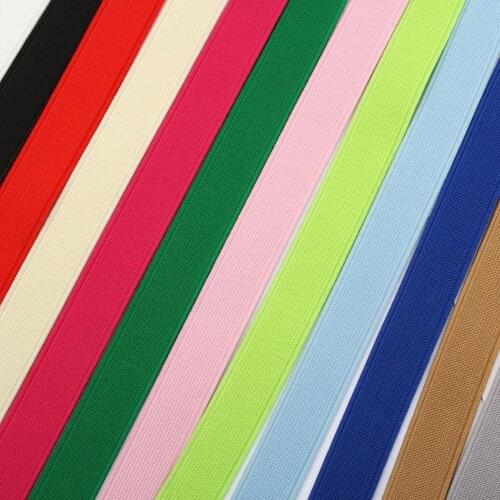 1.5cm Plain Weave Elastic Band 2.0 cm Red Color Hickened High-speed Shuttleless Double-sided Elastic Band