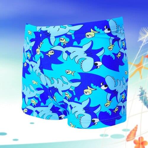 Comfortable Fabric BaNFeI Swimming Shorts Children Swim Trunks Boy Training Bathing Suit swimsuit Kids pants Shark Print