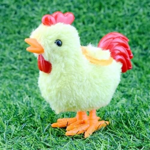 Wind Up Chicken Hopping Funny Bird Toy Chick Animal Toy For Kids Gifts Early Education Home Decor Calm Toddler Stress Relief Toy